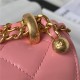 Chanel MINI FLAP BAG Calfskin & Gold-Tone Metal AS2615 Pink A