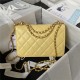 Chanel SMALL FLAP BAG Calfskin & Gold-Tone Metal AS2649 Yellow A