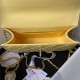 Chanel SMALL FLAP BAG Calfskin & Gold-Tone Metal AS2649 Yellow A