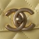 Chanel SMALL FLAP BAG Calfskin & Gold-Tone Metal AS2649 Yellow A