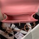 Chanel SMALL FLAP BAG Calfskin & Gold-Tone Metal AS2649 Pink A