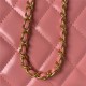 Chanel SMALL FLAP BAG Calfskin & Gold-Tone Metal AS2649 Pink A