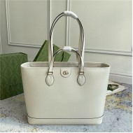 OPHIDIA MEDIUM TOTE BAG 778958 Leather White High