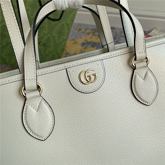 OPHIDIA MEDIUM TOTE BAG 778958 Leather White High