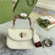 Gucci Bamboo 1947 Medium top handle bag Leather White 672206 High