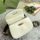 Gucci Bamboo 1947 Medium top handle bag Leather White 672206 High