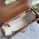 Gucci Bamboo 1947 Medium top handle bag Leather Brown 672206 High