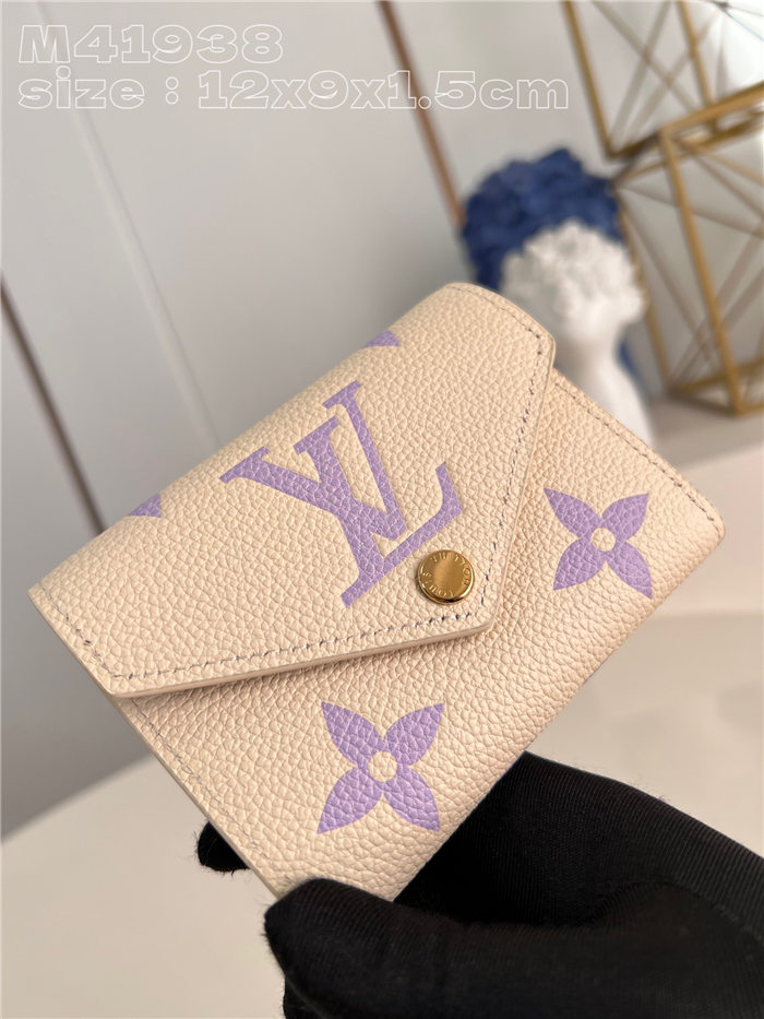 Louis Vuitton VICTORINE WALLET Monogram Empreinte M41938 Purple High