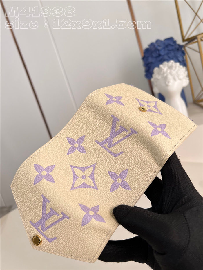 Louis Vuitton VICTORINE WALLET Monogram Empreinte M41938 Purple High