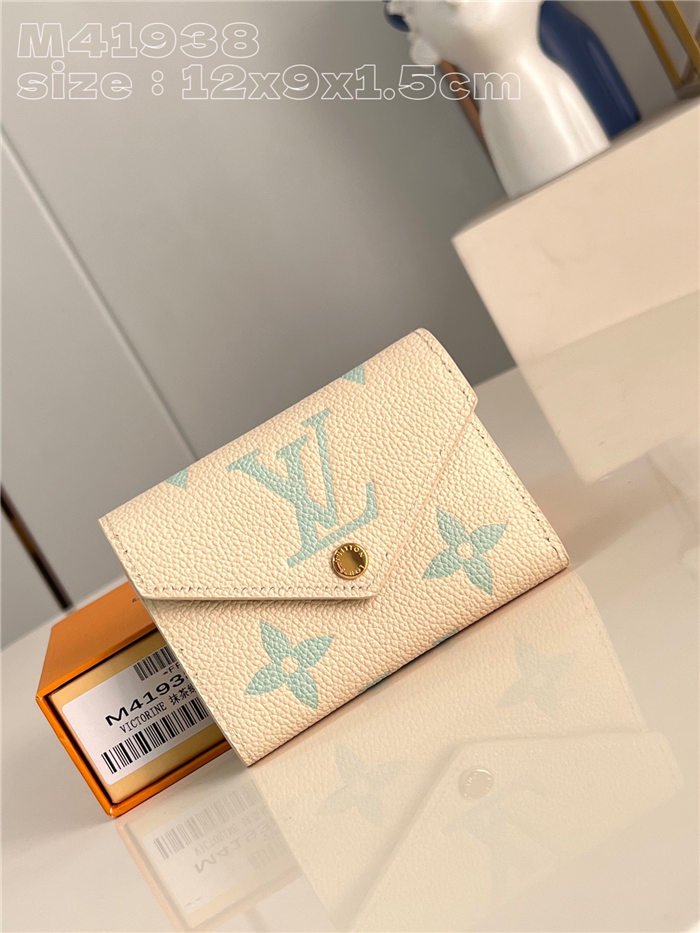 Louis Vuitton VICTORINE WALLET Monogram Empreinte M41938 Green High