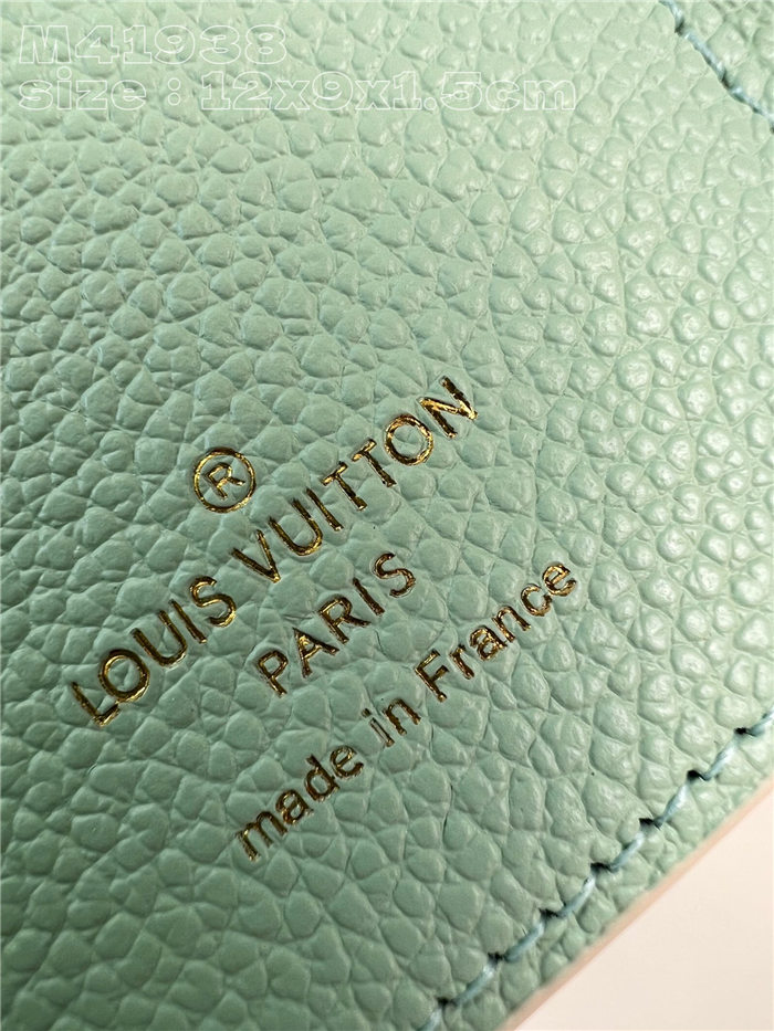 Louis Vuitton VICTORINE WALLET Monogram Empreinte M41938 Green High