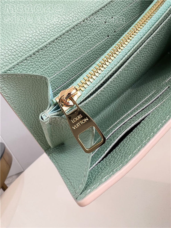 Louis Vuitton SARAH WALLET Monogram Empreinte M81049 Green High