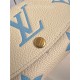 Louis Vuitton EMILIE WALLET Monogram Empreinte M82341 Blue High