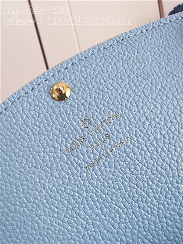 Louis Vuitton EMILIE WALLET Monogram Empreinte M82341 Blue High