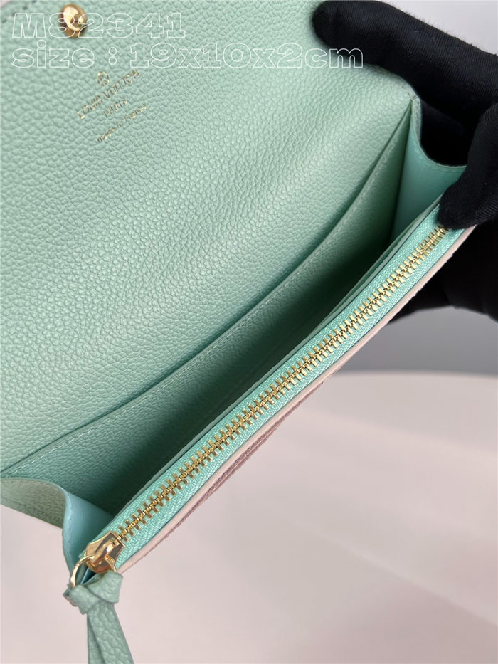 Louis Vuitton EMILIE WALLET Monogram Empreinte M82341 Green High