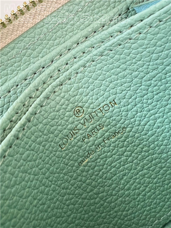 Louis Vuitton ZIPPY COIN PURSE Monogram Empreinte M60574 Green High