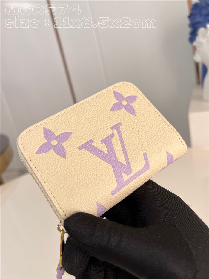 Louis Vuitton ZIPPY COIN PURSE Monogram Empreinte M60574 Purple High