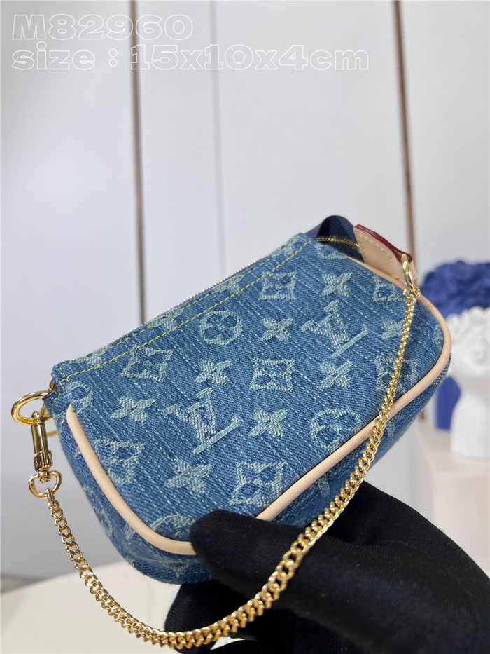 Louis Vuitton MINI POCHETTE ACCESSOIRES M82960 Denim High