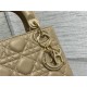 MINI LADY Dior BAG Cannage Lambskin Gold Metal Natural High