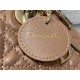 MINI LADY Dior BAG Cannage Lambskin Gold Metal Blush High