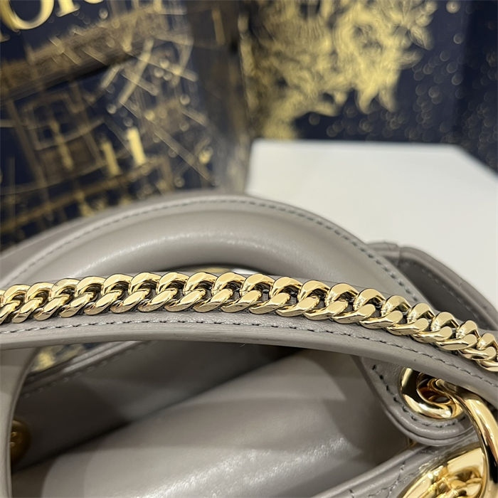 MINI LADY Dior BAG Cannage Lambskin Gold Metal Grey High