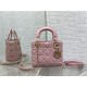 MINI LADY Dior BAG Cannage Lambskin Gold Metal Antique-Pink High