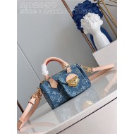 Louis Vuitton NANO SPEEDY Monogram jacquard denim Blue M82950 High