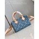 Louis Vuitton NANO SPEEDY Monogram jacquard denim Blue M82950 High