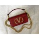 Valentino Garavani MINILOCO Crossbody Bag Calfskin Leather Red High