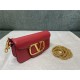 Valentino Garavani MINILOCO Crossbody Bag Calfskin Leather Red High