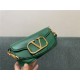 Valentino Garavani MINILOCO Crossbody Bag Calfskin Leather Green High