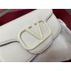 Valentino Garavani MINILOCO Crossbody Bag Calfskin Leather White-White High