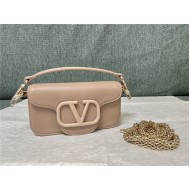 Valentino Garavani MINILOCO Crossbody Bag Calfskin Leather Nude-Pink High