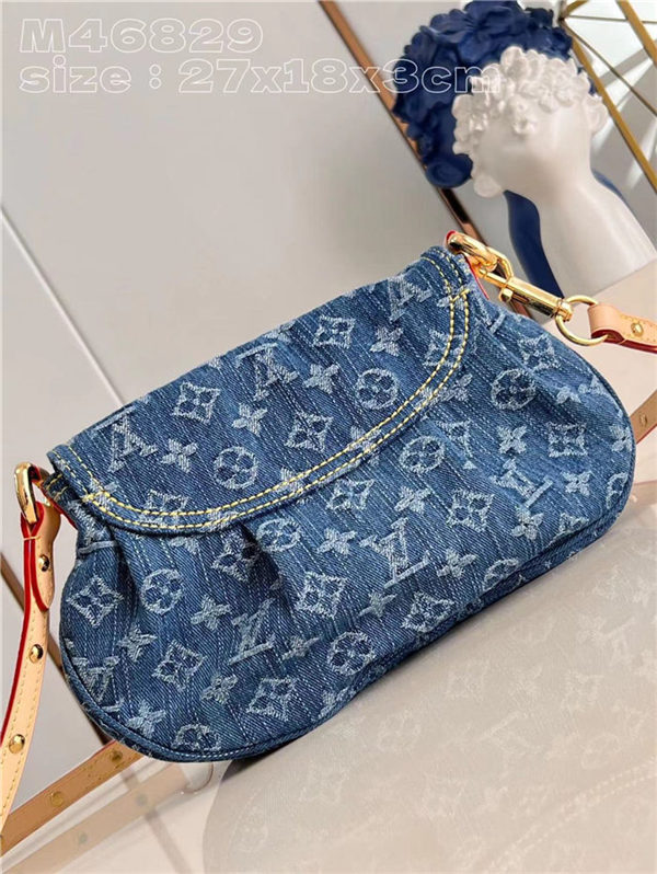 Louis Vuitton Sunset Handbag Monogram Denim canvas M46829 High