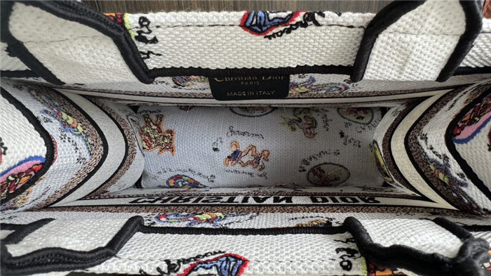 SMALL Dior BOOK TOTE Dragon Zodiac Embroidery  High