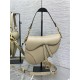 SADDLE BAG Grained Calfskin Beige High