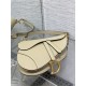 SADDLE BAG Grained Calfskin Beige High