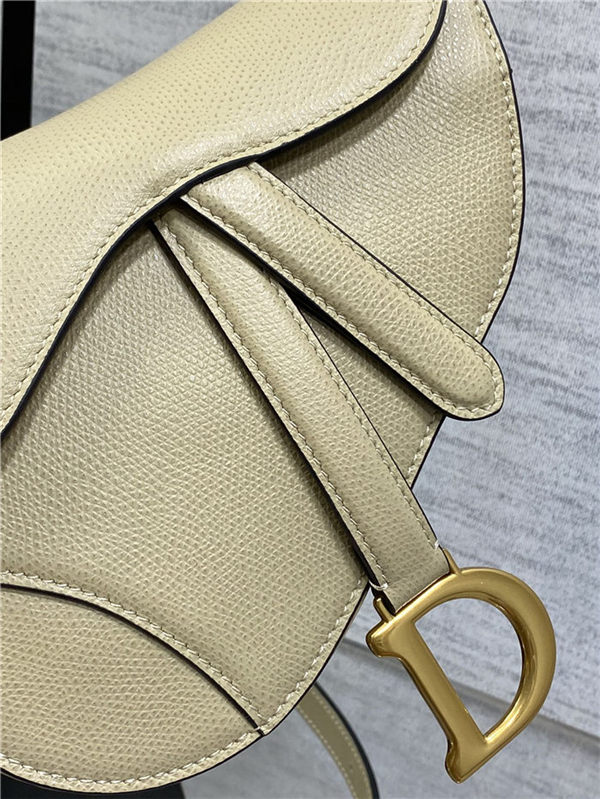 Mini SADDLE BAG Grained Calfskin Beige High