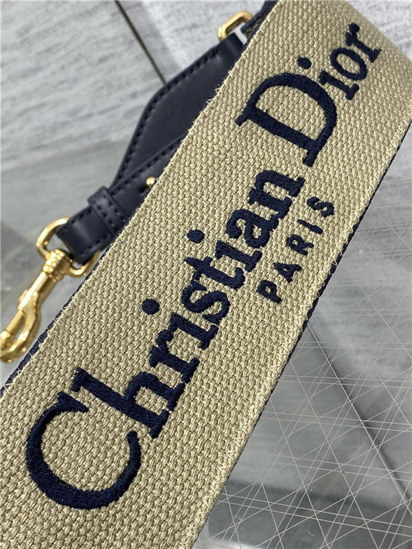 SHOULDER STRAP 'Christian Dior' Embroidery Blue High