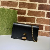 Gucci Diana mini bag with bamboo 696817 Leather Black High