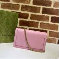 Gucci Diana mini bag with bamboo 696817 Leather Pink High