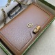 Gucci Diana mini bag with bamboo 696817 Leather Brown High