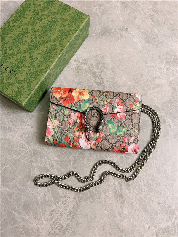 DIONYSUS MINI CHAIN WALLET 401231 Flower Pink High