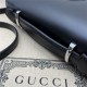 Gucci PETITE GG MINI SHOULDER BAG 739722 Leather Black High