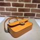 Gucci PETITE GG MINI SHOULDER BAG 739722 Leather Orange High