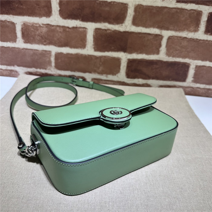 Gucci PETITE GG MINI SHOULDER BAG 739722 Leather Green High