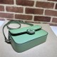 Gucci PETITE GG MINI SHOULDER BAG 739722 Leather Green High