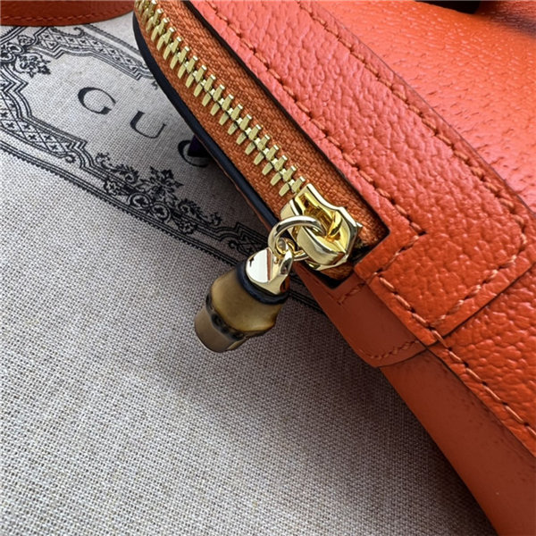 Gucci Diana mini tote bag 715775 Leather Orange High