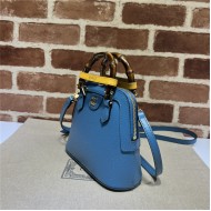 Gucci Diana mini tote bag 715775 Leather Blue High