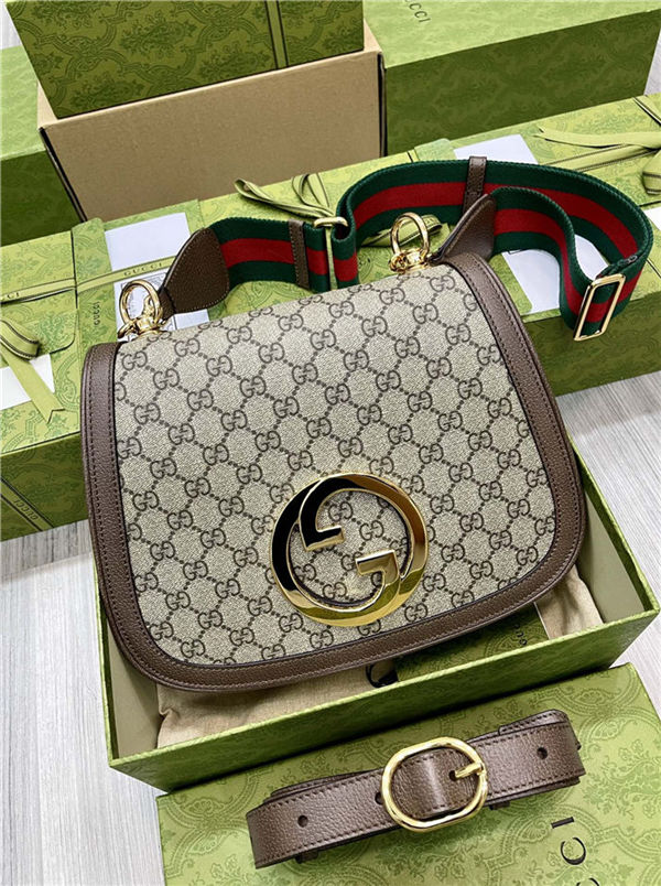 Gucci BLONDIE MEDIUM SHOULDER BAG 699210 GG Supreme canvas High